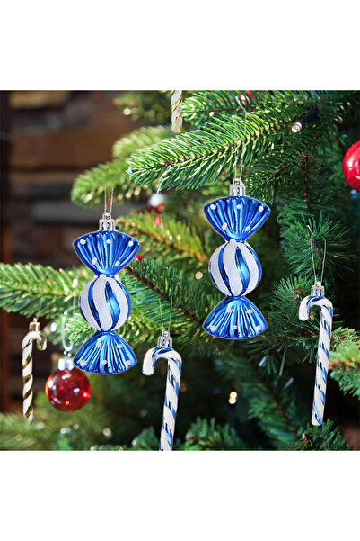 OEM Decorațiuni pentru bradul de Crăciun, 18 piese albastre