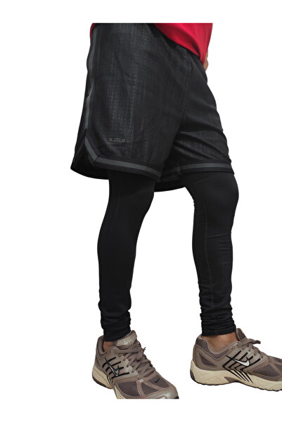 Nike LeBron DNA Erkek 6" 3'ü 1 Arada siyah Basketbol Şortu(Taytlı sort) FZ1058-010