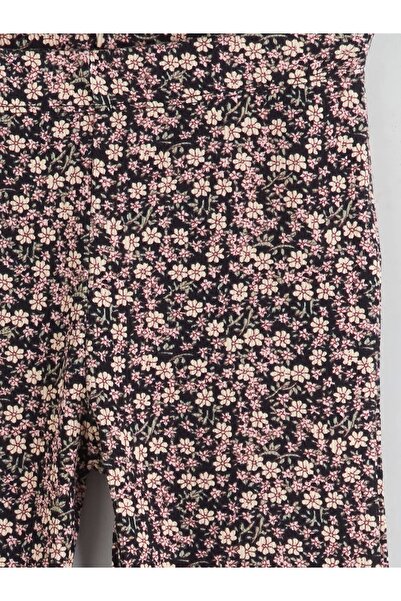 LC Waikiki LCW Kids Pembe Beli Lastikli İspanyol Paça Kız Çocuk Tayt