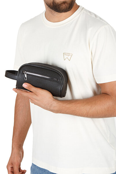 Adelina Bags Men's Portfolio Handbag Travel Shaving Cosmetic Clutch Bag