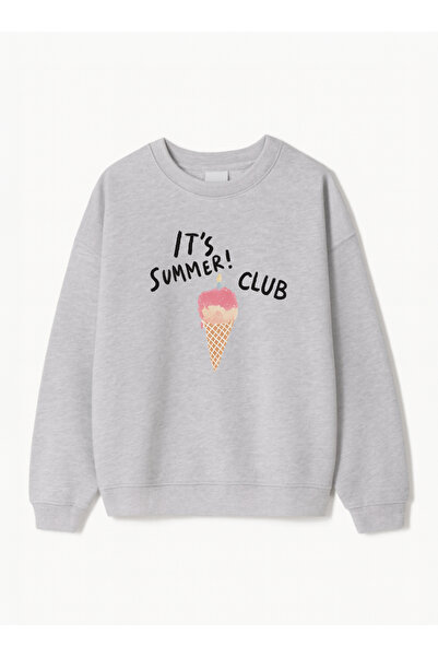 Disante Ženska majica Oversize kroj Fit, letnja Štampano – okrugla kragna, fl...