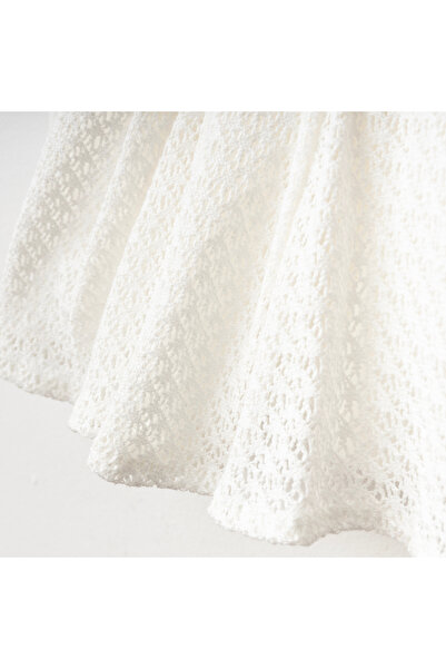 Miniday Baby Kız Bebek Mevlütlük Elbise Bandanalı Dantelli