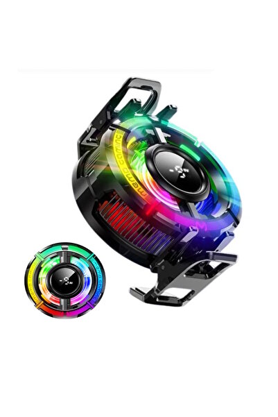 m.tk moveteck CX15 iOS Android Soğutucu 15W Manyetik + Arka Klips 2'si 1 Arada Yarı İletken Soğutma Fanı Radyatör