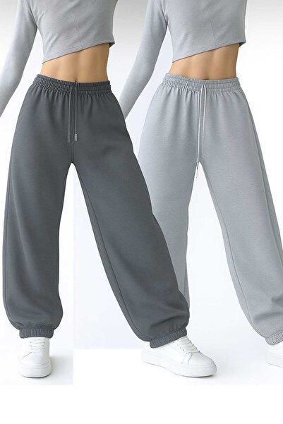 Le Vion Two Pieces of Jogger Pants with Elastic Waistband