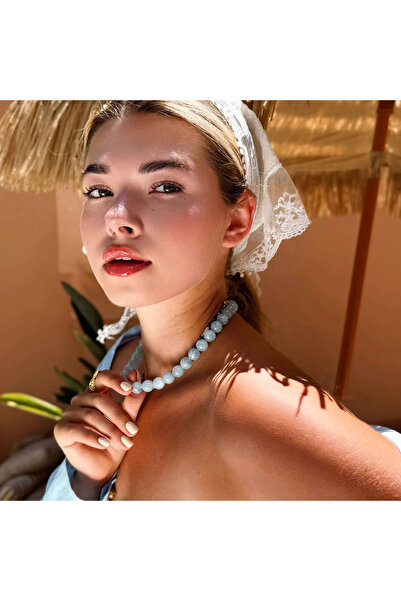 B Design jewelry Ocean Breeze Akuamarin Taşı Kolye