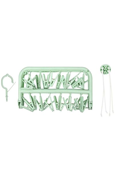 Benson Suport de rufe pliabil cu 32 de carlige