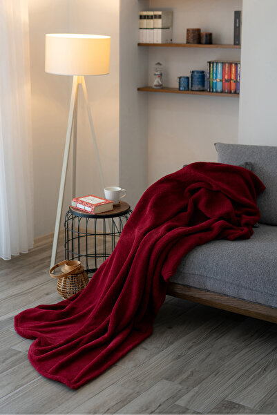 Duru-Home Welsoft TV Battaniyesi 120×170 – Ekstra Soft & Yumuşak – Bordo