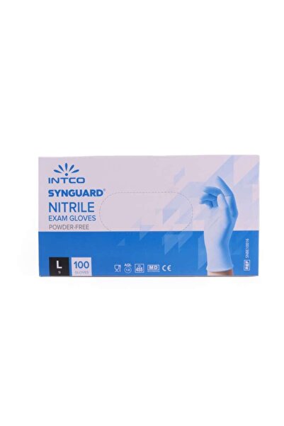 Benson Blue nitrile work gloves size L, 100 pcs/box