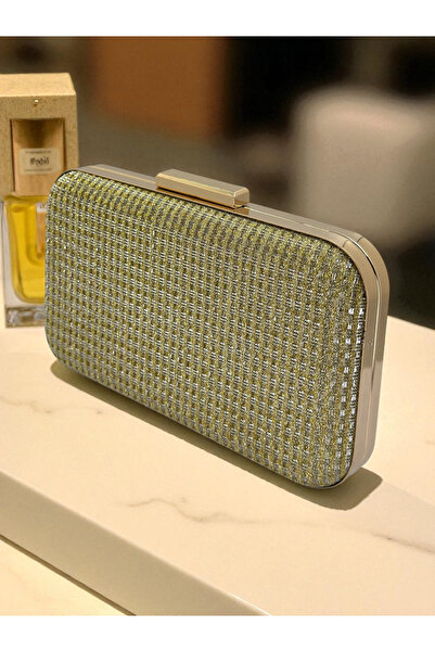 Wedding Fashion Gold Gold Color Glitter Wire Wrapping Women's Evening Dress Bag Wedding Engagement Graduation