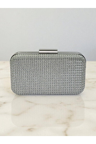 Wedding Fashion Silver Gray Color Glitter Wire Wrapping Women Evening Dress Bag Wedding Engagement Graduation