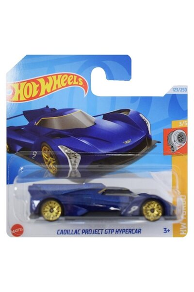 HOT WHEELS Cadillac Project GTP Hypercar, Blue, 1:64 Die-Cast Car