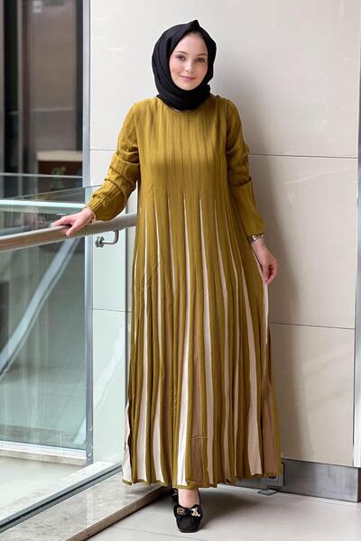 Mahal Crochet Knitwear Skirts Color Gradient Mercerized Dress