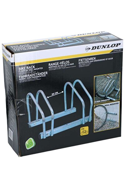 DUNLOP 2-Bike Rack, Floor Mounted