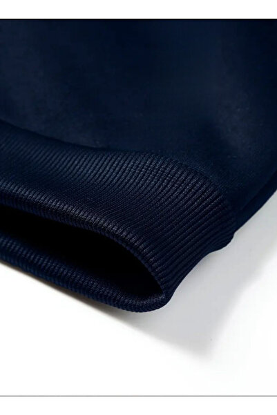 Baxia 2 Lİ PAKET Kız-erkek Çocuk DÜZ RENK Baskısız Kapşonlu Hırka Sweatshirt LACİVERT RENK