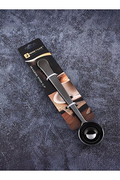 CEZVE HOME Stainless Steel Multi-Purpose Scale Coffee Measure Spoon and Package Clip