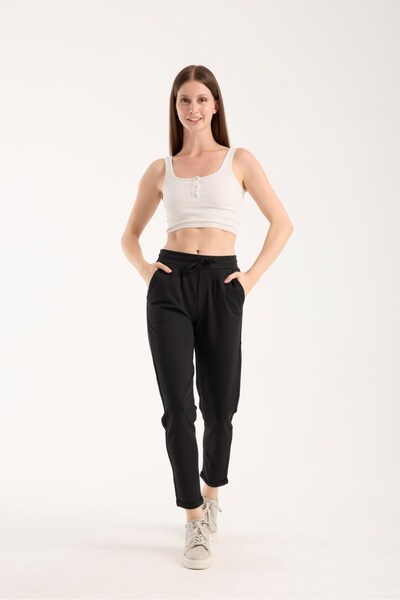 G-FOX Women's Lace-Up Sports Style Skinny Pants – Comfortable and Modern Cut 4001