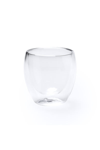 ROLY Set de 2 pahare cu perete dublu din sticla borosilicata