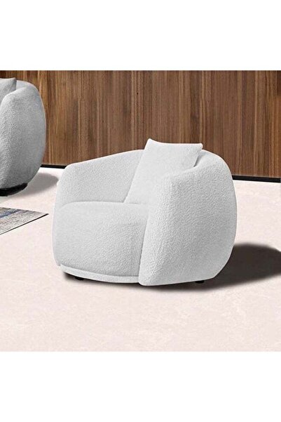 Homzmart كرسي جانبي مصنوع من الخشب السويدي وقماش البوكليه - رمادي