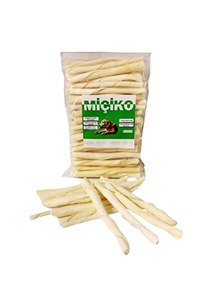 Miçiko Sütlü Burgu Çubuk Ödül ve Çiğneme Kemiği 11-12Cm 100Lü