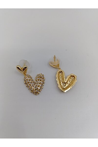 RP COMPANY GOLD, KALP FORMLU, TAŞLI, SALLANTILI PREMIUM KÜPE