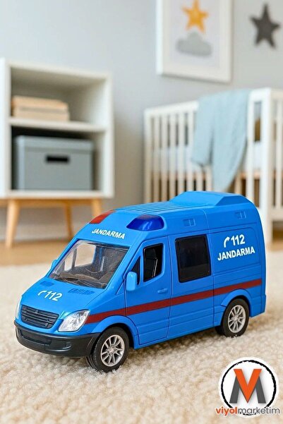 viyolmarketim لعبة حافلة الشرطة الصغيرة - تعمل بالاحتكاك، بدون بطارية، مركبة بلاستيكية متينة، لعبة للأطفال من عمر 3 سنوات فما فوق