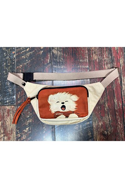 Street Bag Ethnic Authentic Dog Pattern Casual Travel Waist Bag Multi-Pocket Water Resistant Waterproof