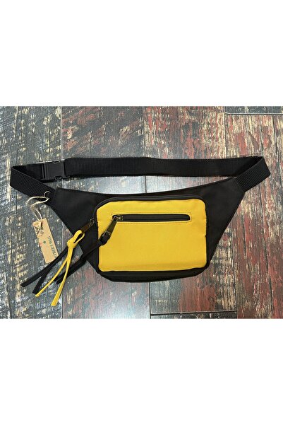 Street Bag Solid Color Waterproof Canvas Waist Bag Daily Travel Use