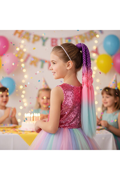 Afrodit Giyim Bn وذيل حصان مرن مضفر مسطح / ACM19