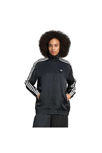 adidas Γυναικείο μαύρο μπουφάν SATIN TT KC8810