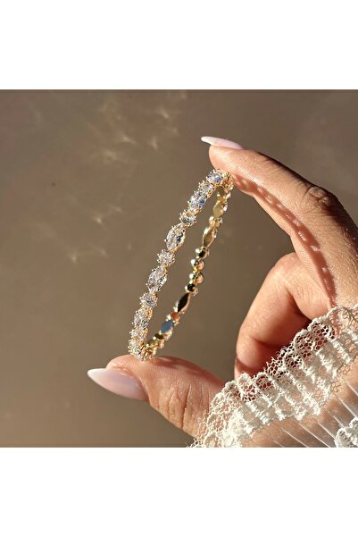 Vintagezegeni Dağınık Baget Taşlı Kelepçe Bileklik