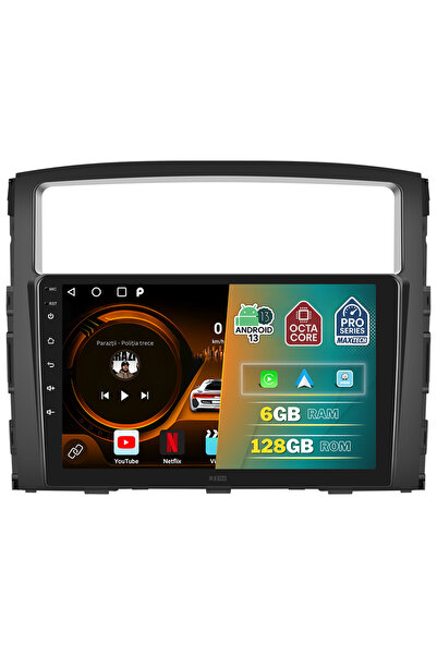 MaxTech Navigatie Mitsubishi Pajero 2006-2020 dedicata, 6 GB Ram 128 GB Rom OctaCore, Carplay & Android auto