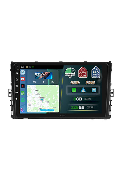 MaxTech Navigație Volkswagen Polo, T-Roc, Transporter, California (2015-2025) dedicată, 8 GB RAM, 128 GB ROM