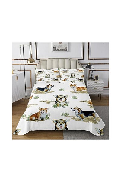 OEM Patura foarte moale pentru copii, design cu caini Corgi, 170x230cm