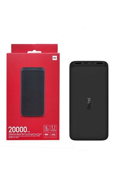 Generic Redmi 18W Fast Charge Power Bank 20000mAh Black