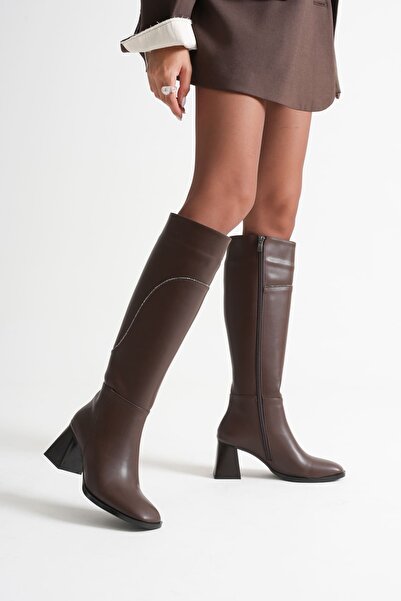 Zerenyus Elux Premium Women's Black Heeled Boots