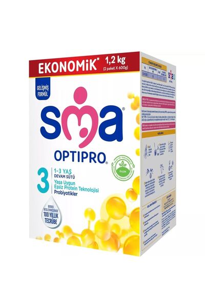 SMA Optipro Probiotic 3 Baby Follow-On Milk 1-3 Years 1200 Gr