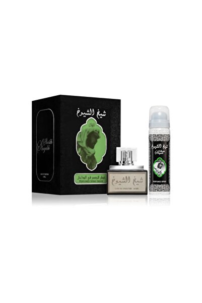 Lattafa perfumes لطافة شيخ الشيوخ عطر 50 مل + مزيل عرق 50 مل من الداخل