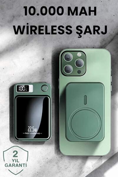 shopwave Pratik ve Taşınabilir 10.000 mAh Wireless Powerbank Hızlı Şarj Avantajı