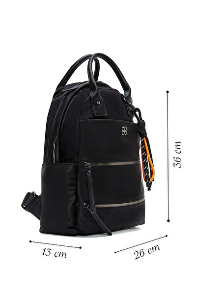 Derimod Women's Black Fabric Backpack 25Wbd25016F
