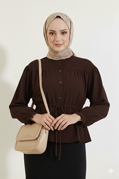 MODA Πουκάμισο πάνω από τη φούστα με κορδόνι στη μέση