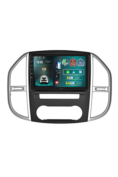MaxTech Navigatie Mercedes Vito W447 (2014-2020) dedicata, 4 GB Ram 64 GB Rom OctaCore, Carplay & Android