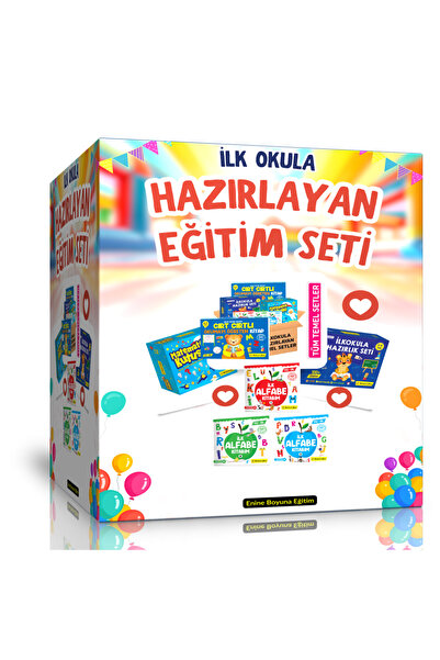 Enine Boyuna Eğitim İlkokula Hazırlayan Eğitim Seti (4 Set-7 Kitap)
