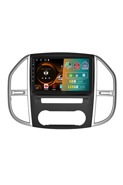 MaxTech Navigatie Mercedes Vito W447 (2014-2020) dedicata, 6 GB Ram 128 GB Rom OctaCore, Carplay & Android