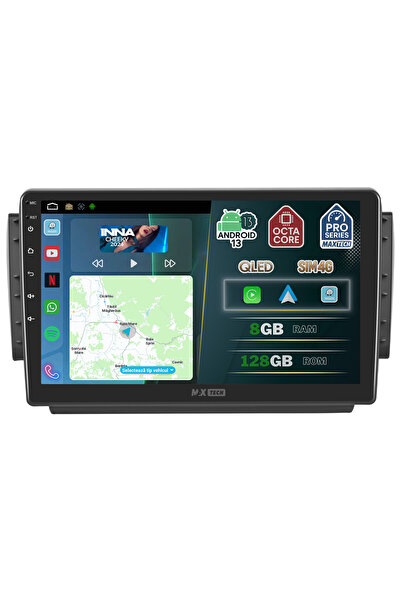 MaxTech Navigatie Peugeot 208 2012-2019 dedicata, 8 GB Ram 128 GB Rom OctaCore, Carplay & Android auto