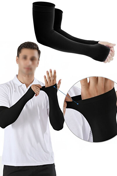 TechnoStation Futbolcu Sporcu Motorcu Kurye İçin Kol Koruyucu Kol Koruma Kılıfı Güneşten Soğuktan Korur