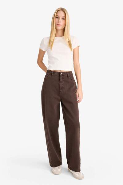 DeFacto Cool Barrel Fit Normal Bell Gabardine Pants G1174Ax25Au