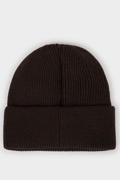 DeFacto Men's Woven Label Knitwear Beanie F3909Ax25Wn