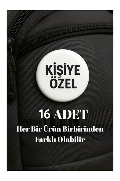 Punky Store Kişiye Özel Tasarım Magnet Seti- 58 mm 16 Adet -Büyük Boy
