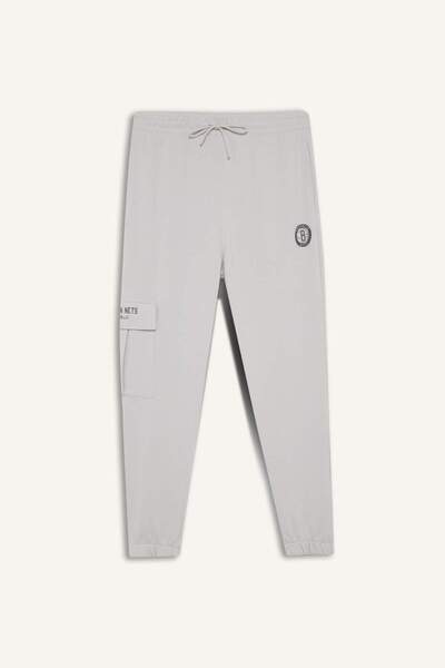 DeFacto Defactofit Nba Brooklyn Nets Standard Fit Scuba Diver Fabric Jogger F8735Ax25Au