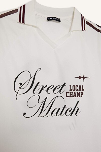 DeFacto Coool Oversize Wide Fit Polo Neck Long Sleeve T-Shirt F8751Ax25Au